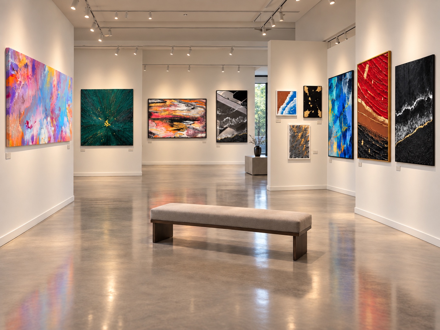 Virtual gallery presentation of selected artworks by Misbah Mushtaq